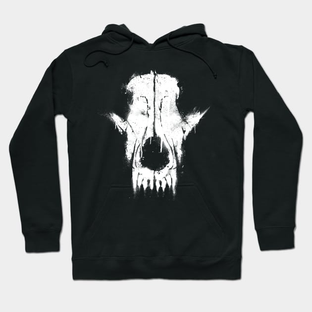 Wolf Skull Graffiti Hoodie by GAz